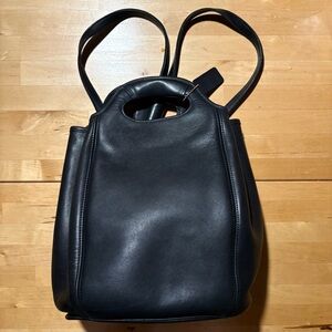 Coach 9994 Drawstring Backpack Bucket Bag Black Excellent Vintage